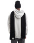 Levi's knit scarf with patch logo in black