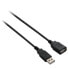 Фото #1 товара V7 Black USB Cable USB 2.0 A Female to USB 2.0 A Male 3m 10ft - 3 m - USB A - USB A - USB 2.0 - Male/Female - Black