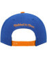 Фото #5 товара Men's Blue and Orange New York Knicks Gradient Wordmark Snapback Hat