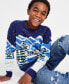 Фото #3 товара Big & Little Boys Snowy Town Sweater, Created for Macy's