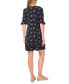 ფოტო #2 პროდუქტის Women's V-Neck Ruffle-Trim Shift Dress