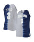 Men's Allen Iverson Navy, Gray Georgetown Hoyas Big and Tall Player Tie-Dye Jersey