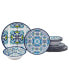Фото #1 товара Certified Mosaic 12 Piece Melamine Dinnerware Set