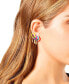 Фото #2 товара Women's Colorful Charm Hoop Earring Set, Pair of 4