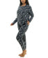 ფოტო #14 პროდუქტის Women's Printed 2-Pc. Long-Sleeve Pajama Set