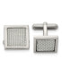 Фото #2 товара Stainless Steel with Grey Carbon Fiber Inlay Square Cufflinks