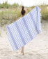 Фото #4 товара Racer Stripe Fouta Beach Towel with Tassels