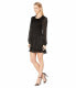 Фото #2 товара Parker 294352 Women's Sheer Sleeves Smocked Mini Inez Dress Black Size MD