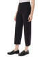 Women's Solid Wide-Leg Cropped Pull-On Pants