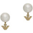 Elegant gold-plated earrings with pearls EG3583710