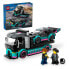 LEGO Race Car And Transport Truck Construction Game