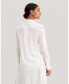 Фото #2 товара Women's Wrinkle Free Basic Silk Shirt for Women