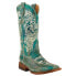 Ferrini Southern Charm Embroidered Square Toe Cowboy Womens Size 9 B Dress Boot