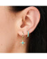 ფოტო #3 პროდუქტის Women's Stellar Star Hoop Earrings