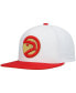 Фото #2 товара Men's White, Red Atlanta Hawks Hardwood Classics 50th Anniversary Snapback Hat