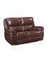 Фото #1 товара White Label Colin 66" Leather Match Lay Flat Double Reclining Love Seat