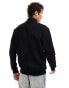 Parlez pantego quarter zip shirt in black