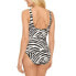 Фото #2 товара Lauren Ralph Lauren Zebra Ring Over-The-Shoulder One-Piece Brown 10