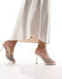 Фото #8 товара Simmi London Messina embellished strappy heeled mule sandal in ivory