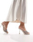 Simmi London Messina embellished strappy heeled mule sandal in ivory