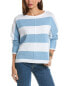 Фото #1 товара Forte Cashmere Bold Stripe Dolman Sweater Women's