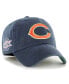 Фото #1 товара Men's Navy Chicago Bears Sure Shot Franchise Fitted Hat