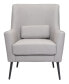Фото #6 товара 36" Steel, Polyester Ontario Boho Chic Accent Chair