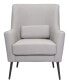 36" Steel, Polyester Ontario Boho Chic Accent Chair