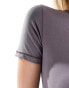 Weekday slim fit t-shirt in mole