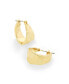 ფოტო #3 პროდუქტის Gold Textured Hoop Earrings