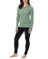 ფოტო #3 პროდუქტის Petite Fleecewear Half-Zip Hooded Top