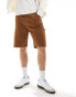 Фото #1 товара Lee straight fit canvas carpenter shorts in brown