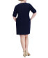 Фото #2 товара Plus Size Side-Ruched Sheath Dress