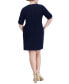 Plus Size Side-Ruched Sheath Dress