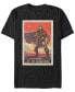 Фото #2 товара Star Wars Men's Mandalorian Boba Fett Poster T-shirt