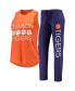 ფოტო #1 პროდუქტის Women's Purple, Orange Clemson Tigers Tank Top and Pants Sleep Set