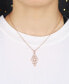 Фото #3 товара A&M rose Tone Layered Chandelier Pendant Necklace