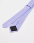 ASOS DESIGN tie in lilac lila - фото #4