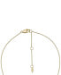 Fossil sadie Glitz Disc Gold-Tone Stainless Steel Chain Necklace