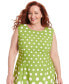 ფოტო #5 პროდუქტის Plus Size Polka-Dot Fit & Flare Dress