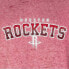 NBA Houston Rockets Women's Ombre Arch Print Burnout Crew Neck Fleece
