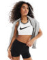 Фото #1 товара Nike Training Swoosh jersey light support sports bra in white