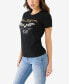 Фото #3 товара Women's Short Sleeve Crystal Wing Horseshoe T-shirt