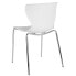 Фото #2 товара Lowell Contemporary Design White Plastic Stack Chair