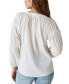Фото #2 товара Women's Lace-Trimmed V-neck Top