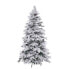 Christmas Tree White Green PVC Metal Polyethylene 180 cm