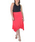 Plus Size Elastic Waist Handkerchief Skirt