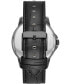 ფოტო #3 პროდუქტის Mens Black Strap Automatic Watch 44mm