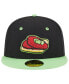 ფოტო #3 პროდუქტის Men's Black Nashville Sounds Theme Nights Nashville Hot Chickens 59FIFTY Fitted Hat