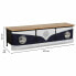 Sideboard Alexandra House Living White Natural Navy Blue Metal Mango wood 50 x 50 x 183 cm